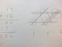 Multiplying by crossing lines